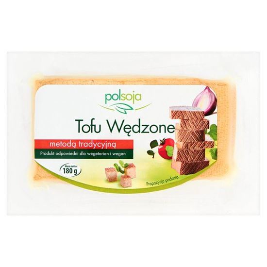 Obrazek Polsoja Tofu wędzone metodą tradycyjną 180 g
