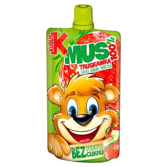 Obrazek Kubuś Mus 100% truskawka jabłko banan marchew 100 g