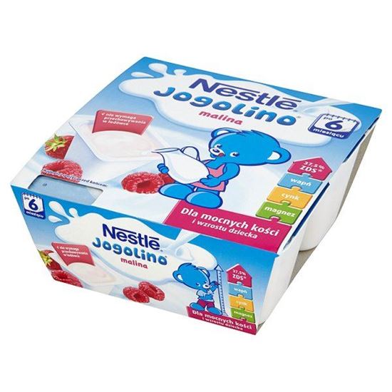 Obrazek Nestlé Jogolino malina Deserek po 6 miesiącu 400 g (4 sztuki)