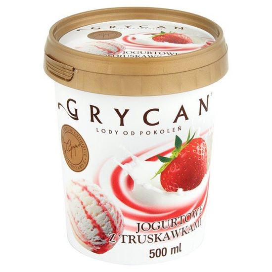 Obrazek Grycan Lody jogurtowe z truskawkami 500 ml