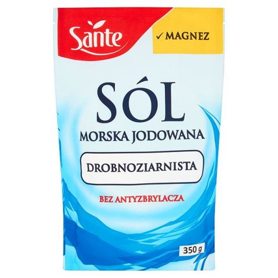 Obrazek Sante Sól morska jodowana drobnoziarnista 350 g