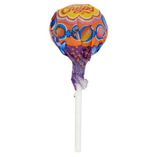 Obrazek Chupa Chups XXL 4D Lizak o smaku tutti frutti mandarynki i mango z gumą balonową 29 g