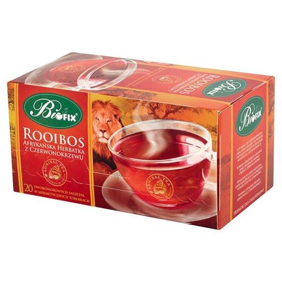 Obrazek Bifix Admiral Tea Rooibos Afrykańska herbatka z czerwonokrzewu 40 g (20 saszetek)