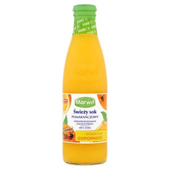 Obrazek Marwit Świeży sok pomarańczowy 250 ml