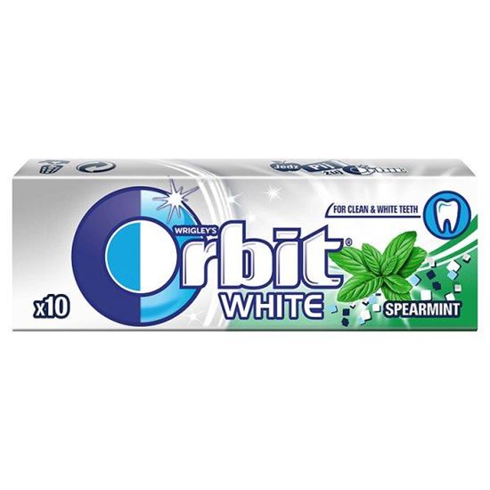 Obrazek Orbit White Spearmint Guma do żucia bez cukru 14 g (10 drażetek)