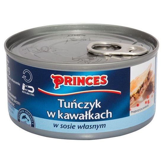 Obrazek Princes Tuńczyk w kawałkach w sosie własnym 185 g