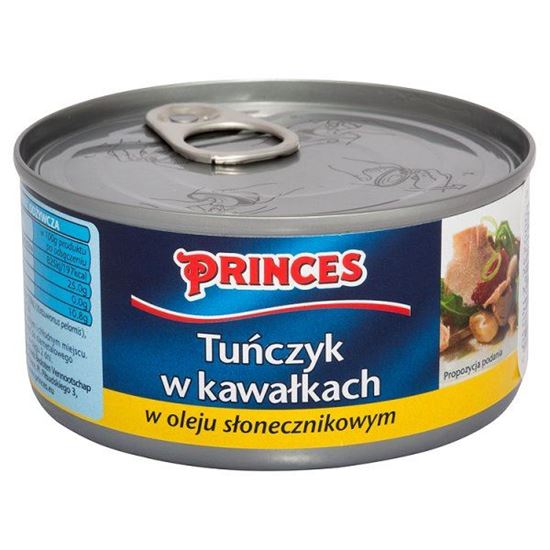 Obrazek Princes Tuńczyk w kawałkach w oleju słonecznikowym 185 g