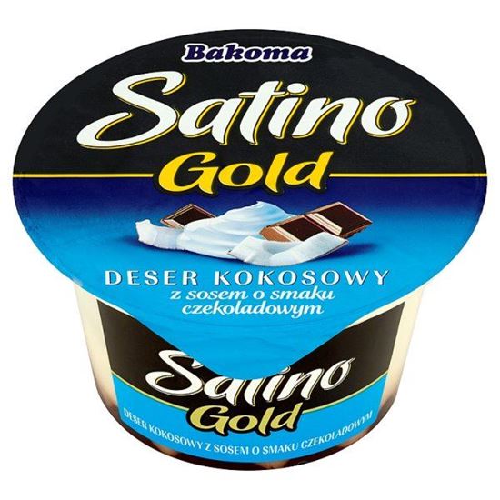 Obrazek Bakoma Satino Gold Deser kokosowy z sosem o smaku czekoladowym 140 g