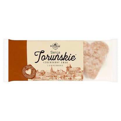 Obrazek Kopernik Toruńskie Pierniki Serca Toruńskie lukrowane 120 g