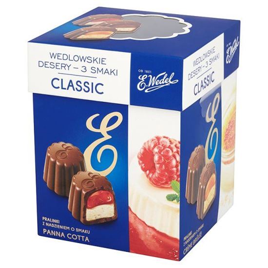 Obrazek E. Wedel Wedlowskie desery 3 smaki Classic Pralinki z nadzieniem 192 g