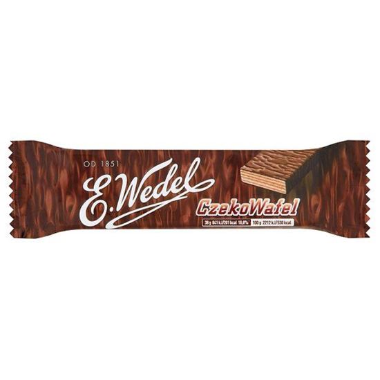 Obrazek E. Wedel CzekoWafel Wafel z kremem orzechowym arachidowym w czekoladzie 38 g