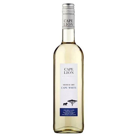 Obrazek Cape Lion Wino białe półwytrawne południowoafrykańskie 75 cl
