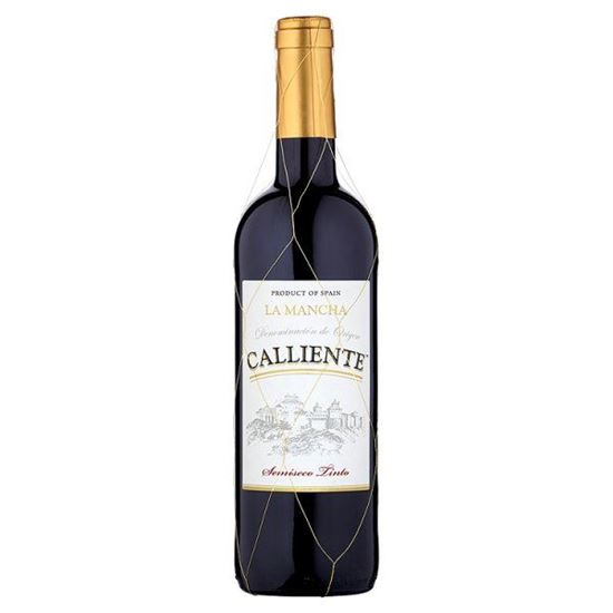 Obrazek Calliente La Mancha Wino czerwone półwytrawne hiszpańskie 750 ml