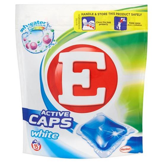 Obrazek E Active Caps White Kapsułki do prania 300 g (15 sztuk)
