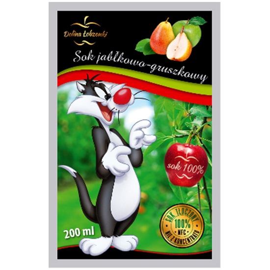 Obrazek Dolina Łobzonki sok jabłko gruszka 200 ml