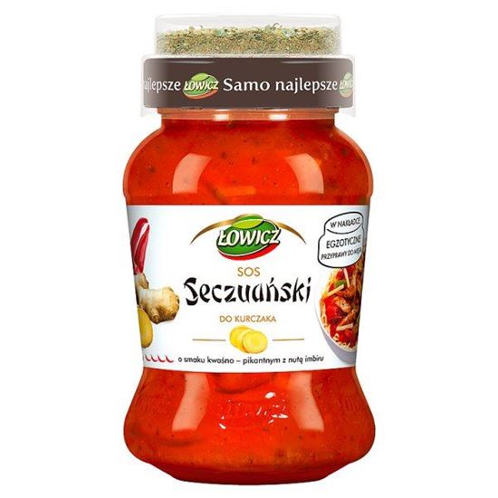 Obrazek Łowicz Sos seczuański do kurczaka 415 g i przyprawa 8 g