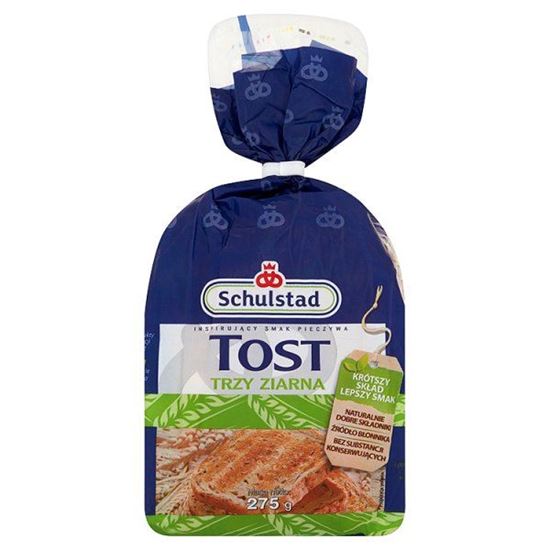 Obrazek Schulstad Tost trzy ziarna Chleb tostowy 275 g