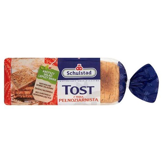 Obrazek Schulstad Tost z mąką pełnoziarnistą Chleb tostowy 500 g
