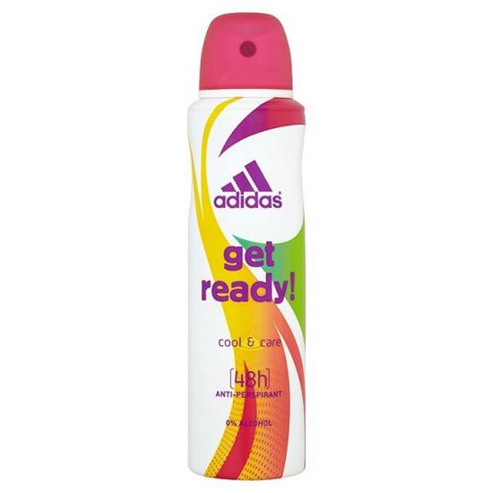Obrazek Adidas Get ready! Cool & Care Dezodorant antyperspirant w sprayu dla kobiet 150 ml