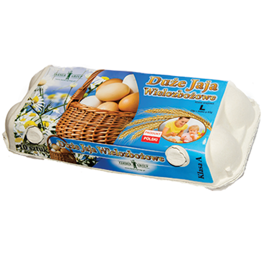 Obrazek Farmergroup jajka wielozbożowe L 10 sztuk