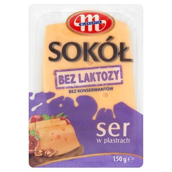 Obrazek Mlekovita Sokół Ser bez laktozy w plastrach 150 g