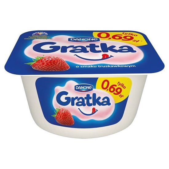 Obrazek Danone Gratka o smaku truskawkowym Deser 115 g