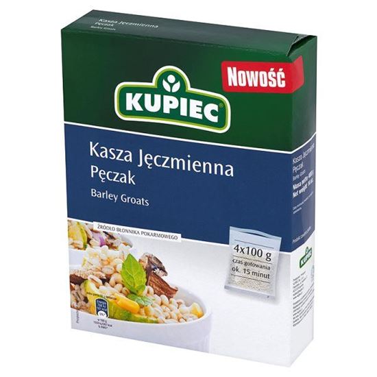 Obrazek Kupiec Kasza jęczmienna pęczak 400 g (4 torebki)
