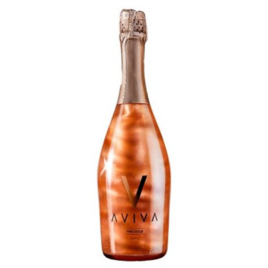 Obrazek Aviva pink gold różowe słodkie 750 ml