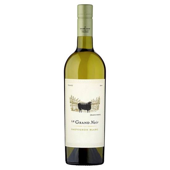 Obrazek Le Grand Noir Sauvignon Blanc Wino białe wytrawne francuskie 750 ml
