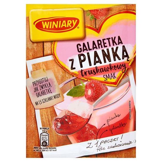 Obrazek Winiary Galaretka z pianką truskawkowy smak 72 g