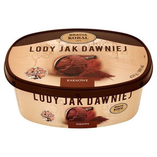 Obrazek Bracia Koral Lody jak dawniej Kakaowe 900 ml