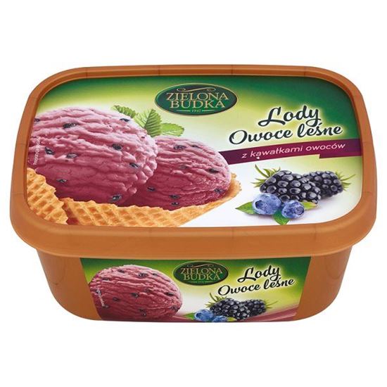 Obrazek Zielona Budka Lody owoce leśne z kawałkami owoców 1000 ml