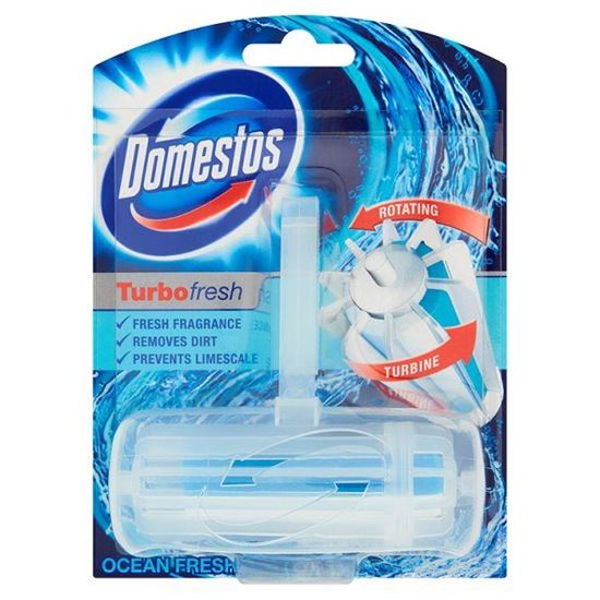 Obrazek Domestos Turbo Fresh Ocean Fresh Kostka toaletowa 32 g