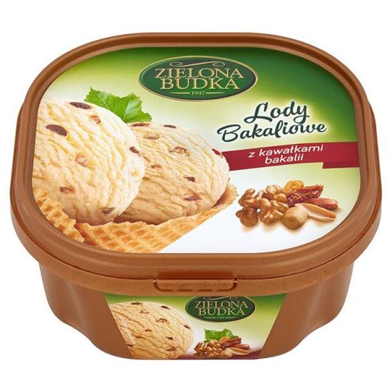 Obrazek Zielona Budka Lody bakaliowe z kawałkami bakalii 500 ml