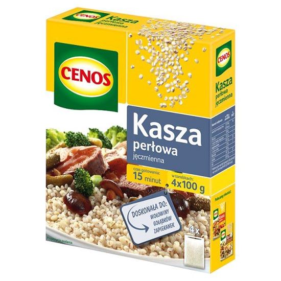 Obrazek Cenos Kasza jęczmienna perłowa 400 g (4 torebki)