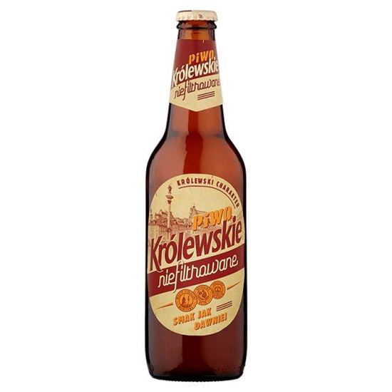 Obrazek Królewskie Niefiltrowane Piwo jasne 500 ml