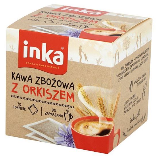 Obrazek Inka Kawa zbożowa z orkiszem 80 g (20 torebek)