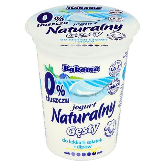 Obrazek Bakoma Jogurt naturalny gęsty 0% 390 g
