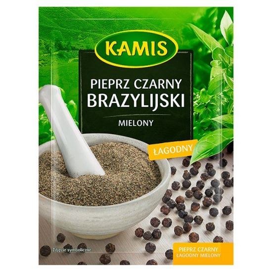 Obrazek Kamis Pieprz czarny brazylijski mielony łagodny 15 g