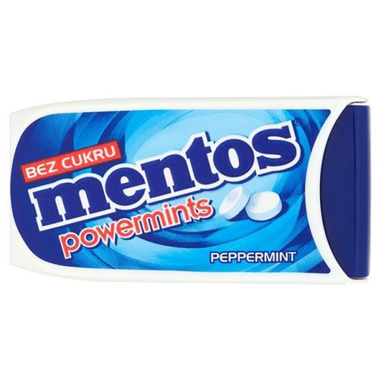 Obrazek Mentos Powermints Odświeżające pastylki bez cukru o smaku miętowym 5,7 g
