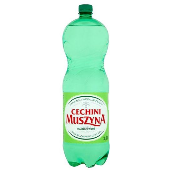 Obrazek Muszyna Cechini Naturalna woda mineralna gazowana średnionasycona 2 l