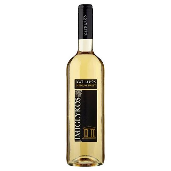 Obrazek Imiglykos Katharos Wino białe półsłodkie greckie 750 ml