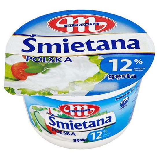 Obrazek Mlekovita Śmietana Polska gęsta 12% 200 g