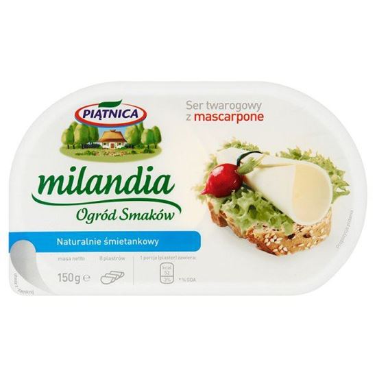 Obrazek Piątnica Milandia Ogród Smaków Ser twarogowy z mascarpone naturalnie śmietankowy 150 g