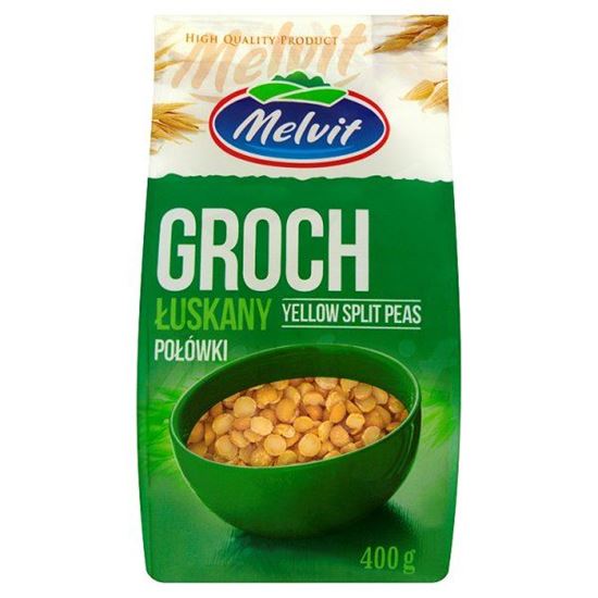 Obrazek Melvit Groch łuskany połówki 400 g