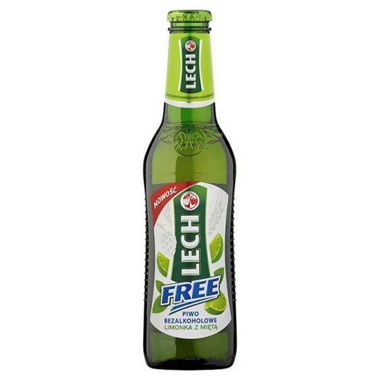 Obrazek Lech Free Limonka z miętą Piwo bezalkoholowe 330 ml
