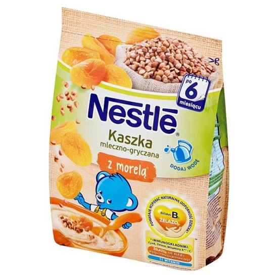 Obrazek Nestlé Kaszka mleczno-gryczana z morelą po 6 miesiącu 180 g