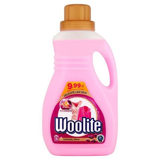 Obrazek Woolite Delikatne tkaniny i wełna z keratyną Płyn do prania 1 l (16 prań)