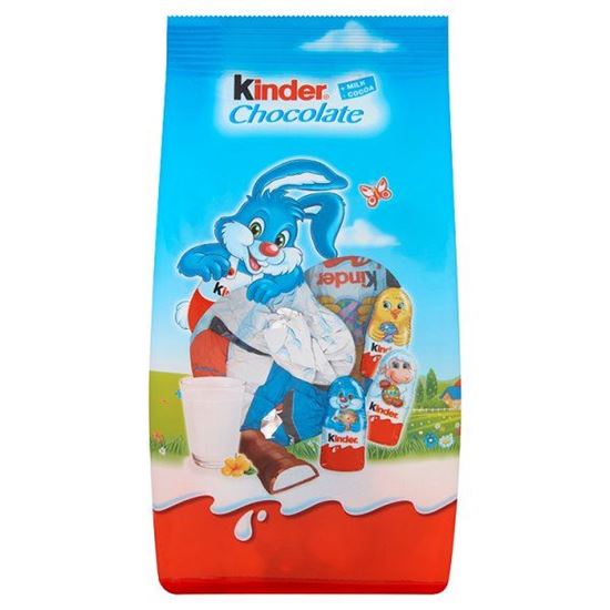 Obrazek Kinder Chocolate Figurki z mlecznej czekolady z mlecznym nadzieniem 102 g (12 sztuk)