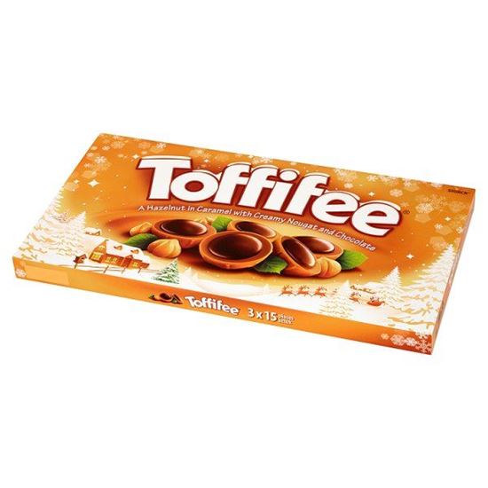 Obrazek Toffifee Orzech laskowy w karmelu kremie orzechowym i czekoladzie 375 g (3 x 125 g)